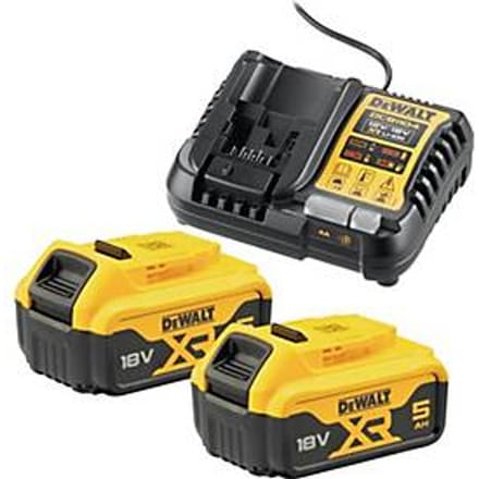 DeWalt DCB1104P2 Serie - Starter Kit - 18V XR - 2x 5.0Ah Batterij - Snellader