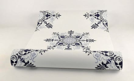 Dutch Wallcoverings Vliesbehang tegel - blauw