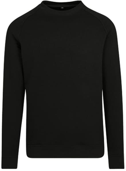 Build Your Brand - Crewneck Raglan Sweater - Black maat 5XL