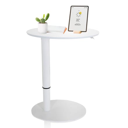 Zit-statafel STAND III 65 x 50 cm ovaal wit hjh OFFICE