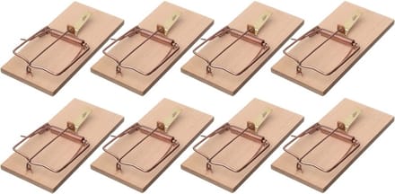 Nature Rattenval - 8x stuks - 17 cm - rattenklemmen - ongediertebestrijding