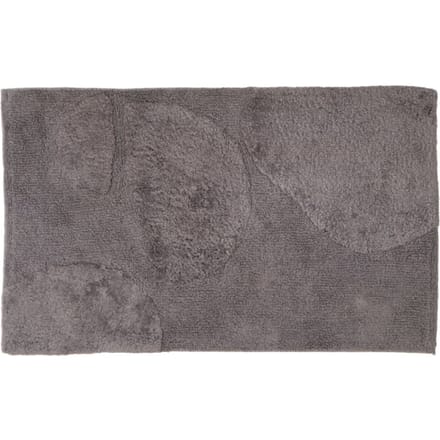 Badmat Boaz - Grey 60 x 100 cm - Katoenen Badmat met Organisch Patroon