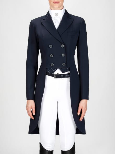 Equiline Marilyn Dressuur Slipjas X-Cool Evo Dames - Navy, maat 42 (IT 46)
