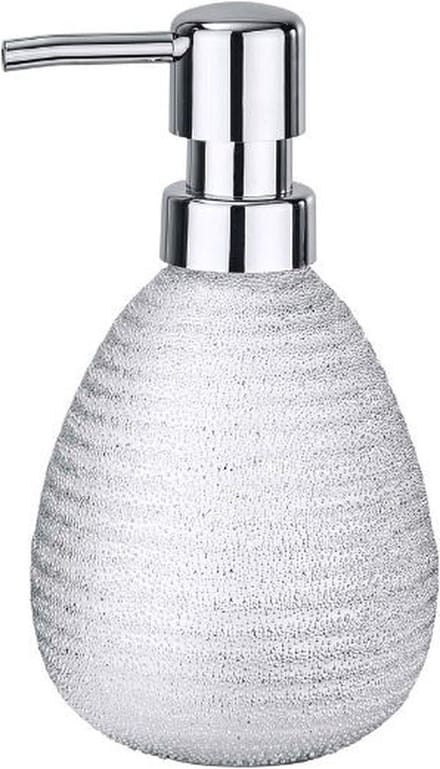 Wenko Zeepdispenser Polaris 390 Ml 16,2 Cm Keramiek Zilver