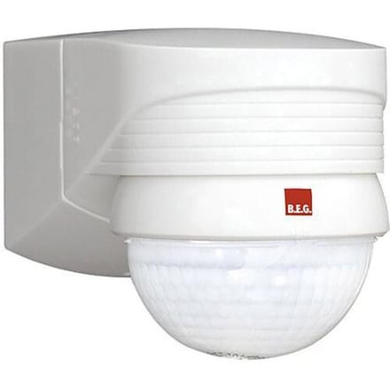 B.E.G. Brück 91008 PIR-bewegingsmelder Wand, Opbouw (op muur) 280 ° Wit IP44