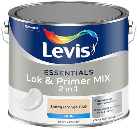 Levis - Essentials Lak & Primer Mix - Shady Orange B30 - Mengverf - 2,5 L
