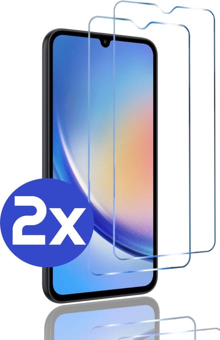 Premium Screenprotector Geschikt Voor Samsung A34 - Gehard Glas - 2 Stuks