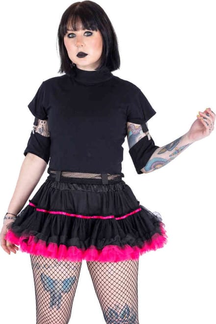 Poizen Industries - Sofra Tutu - Zwart/Roze