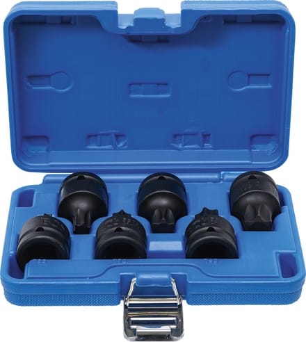 BGS Kracht dopsleutelbitset 3/4 Torx T55 - T100 6 delig