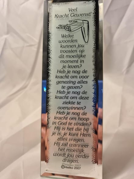 Gedicht spiegel - Veel kracht gewenst