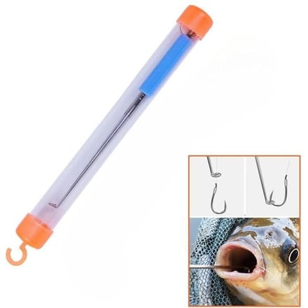 Extracteur d'hameçon de pêche facile en acier inoxydable, dispositif de découplage rapide, outils et équipements de pêche 1pcs (with box) white