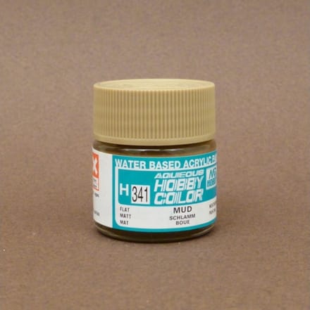 Gunze H-341 - Mud - Mr. Hobby Aqueous Modelbouwverf 10ml