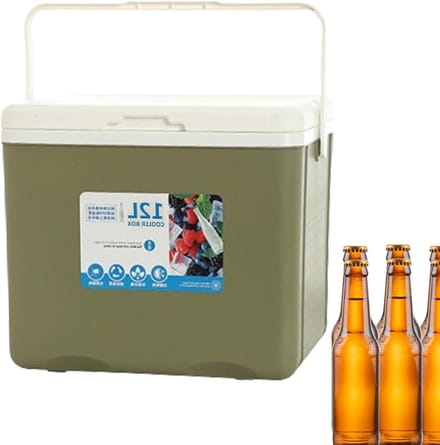 Draagbare Koelbox - Isolatiebox Lunchbox - Eten en Drinken Koel Houden - Efficiënte Warmteopslag - 12 Liter - Groen