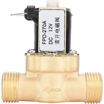 G1 2 Normaal Open Messing Solenoïde Elektromagnetische Klep Waterinlaat Schakelaar (DC12V)
