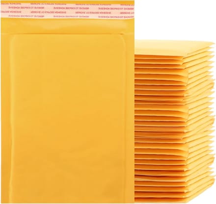 Set van 50 A5 Lined Envelopes en Luchtkussen Enveloppen voor Brieven, Elektronica en Sieraden