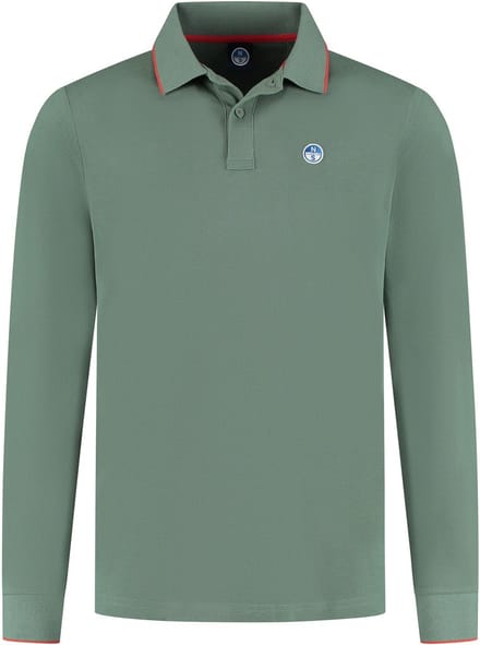 North Sails Basic Polo LS Heren - Maat S