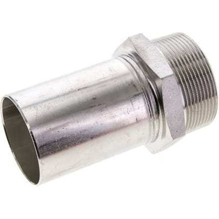 Perskoppeling - 54mm Buiseinde & R 2'' Buiseinde - RVS