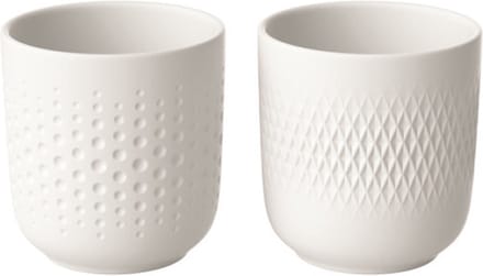 Villeroy & Boch Manufacture Collier Blanc Beker 2 Stuks