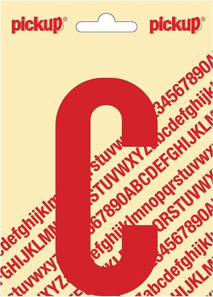 Pickup plakletter Nobel 120mm rood C - 31022120C