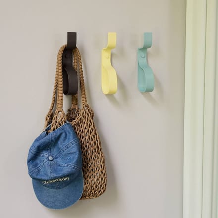 Hübsch Garderobehaak Nami, blauw, hoogte 20 cm, ijzer