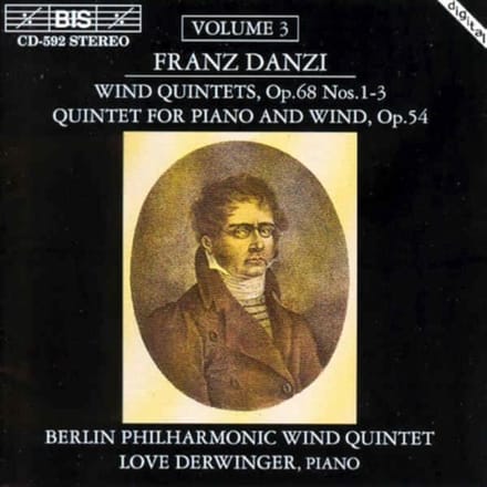 Love Derwinger, Berlin Philharmonic Wind Quintet - Danzi: Wind Quintet In A Major, Op. 68 No. 1-3 (CD)
