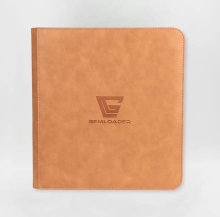 Gemloader Premium Traditional sleeved collectors binder, Trading kaarten verzamelmap [480 pockets 3X4] Hazel