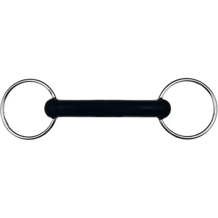 2 ring bit voor rechte rubberen paarden Feeling