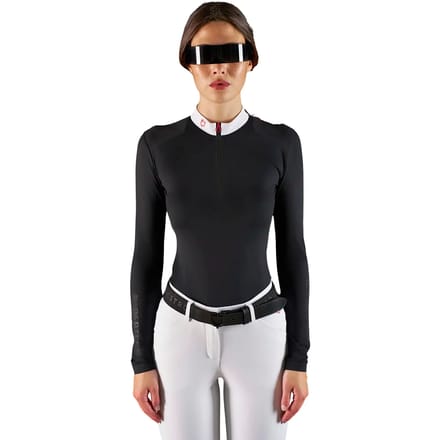 Damespolo met lange mouwen Equestro Ridertechnology