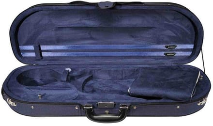 Leonardo VC-1844-UU Student Series vioolkoffer 4/4 D-vorm blauw