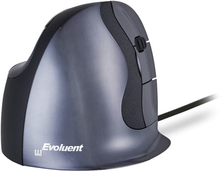 Bakker Elkhuizen Evoluent D Small - Muis - Vertical mouse - 6 knoppen - Zwart