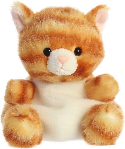 Zachte Pluche Knuffel Katje Oranje Tabby - Palm Pals Formaat