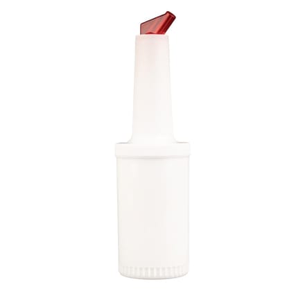 Olympia Juice schenkkan met opslag rood 1L 330x95mm