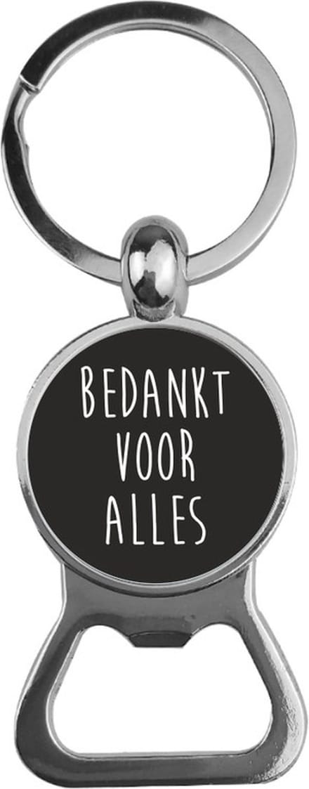 Bieropener Glas -  Bedankt Voor Alles