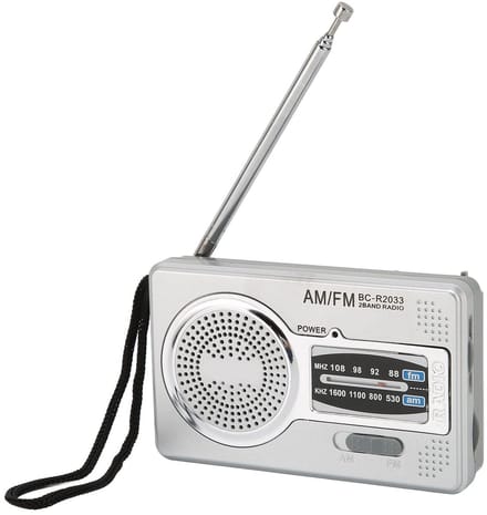 Cosensi - Dailygoods - Kleine Draagbare Radio met Hoofdtelefoonaansluiting