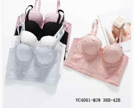 Dames Beha Bustier - 4001- 90B zwart