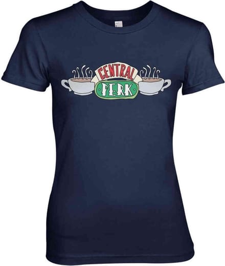 Friends Dames Tshirt -S- Central Perk Blauw