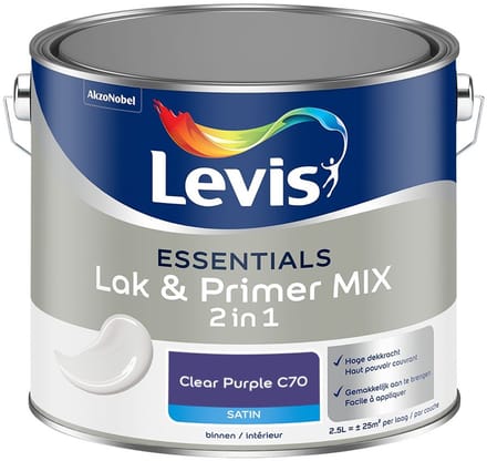 Levis - Essentials Lak & Primer Mix - Clear Purple C70 - Mengverf - 2,5 L