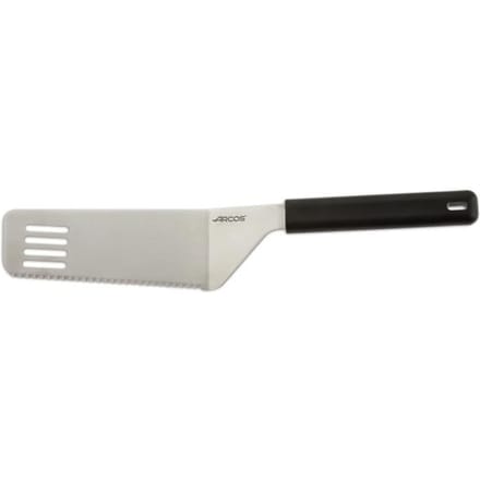 Pelle coudée à gâteaux et tartes lame en acier inoxydable 16 cm manche noir-