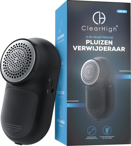 Clearhigh Pluizenverwijderaar Electrisch voor Kleding - Pluizentondeuse Oplaadbaar - Ontpiller & Ontpluizer - 3 Extra Mesjes