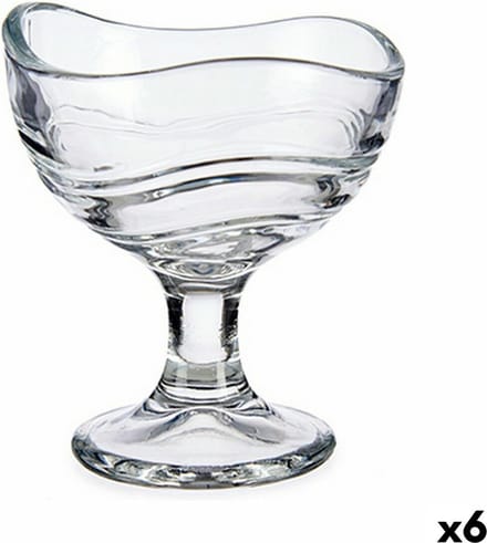 Glas voor ijs en milkshakes Transparant Glas 6 Stuks (135 ml)