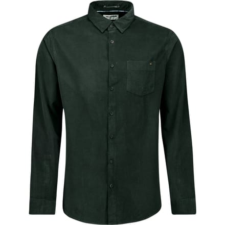No Excess Shirt Corduroy Solid Dark Steel Größe: M | Casual hemden Outlet | Herren