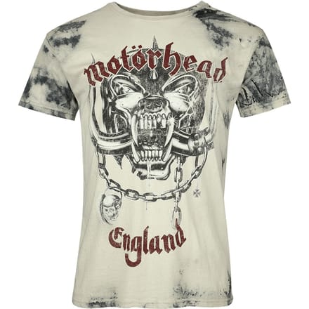 Motörhead T-shirt - Logo England - S tot 3XL - voor Mannen - grijs