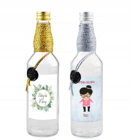 Bimberek Monopol - Decoratieve Fles - 500ml - Walentijnster - Glazen Stop