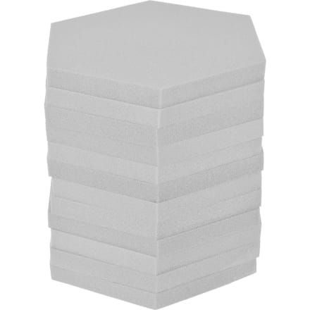 Pack de 12 mousses acoustiques Studio, panneaux d'absorption acoustique, carreaux d'isolation à haute densité Type 3 gris clair