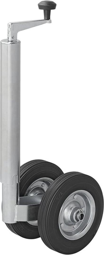 ProPlus Dubbel neuswiel - extra stabiliteit - metalen velg - rubberband - 48 mm buis - 200 x 50 mm