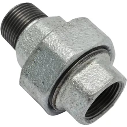 Sanivesk Galva Recht 3-delig Verloop 3/4"fx3/4"m