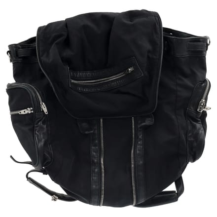 Alexander Wang Nappa Mini Marti Rugzak in Zwart Nylon
