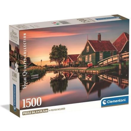 Clementoni - Puzzel - 1500 Stukjes - Zaanse Schans - Puzzel Voor Volwassenen - High Quality Collection