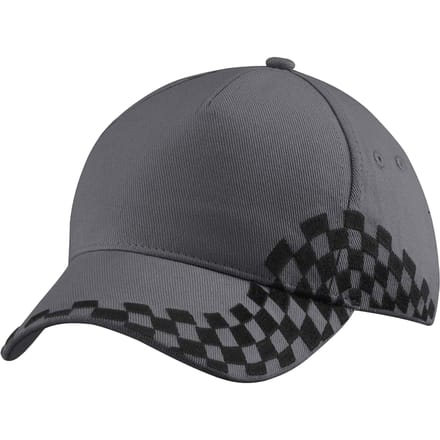 Beechfield Grand Prix Baseball Cap (Grafietgrijs)