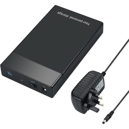Boîtier de disque dur externe 6 Gbit/s USB 3.0 vers SATA III 2,5 pouces 3,5 pouces HD UK Plug gray